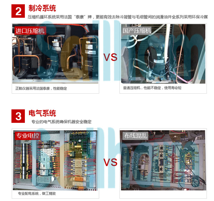 冷熱沖擊試驗箱細節(jié)對比